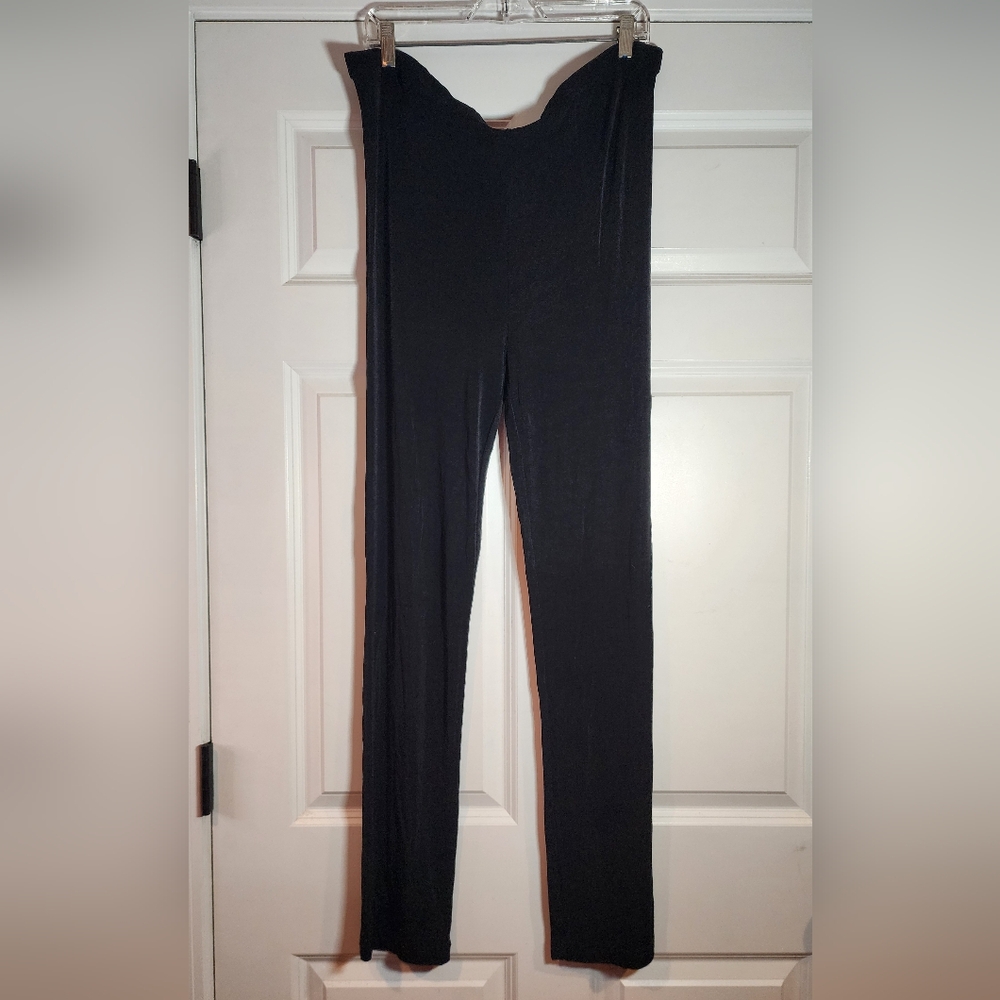 Slinky Brand Super Stretchy Black Straight Leg Pants